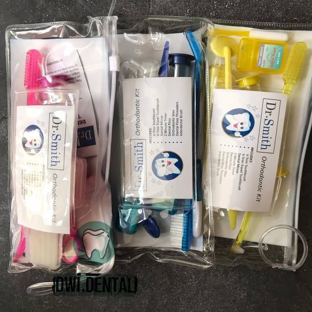 L5- dental Ortho kit sikat gigi behel traveling travel pack