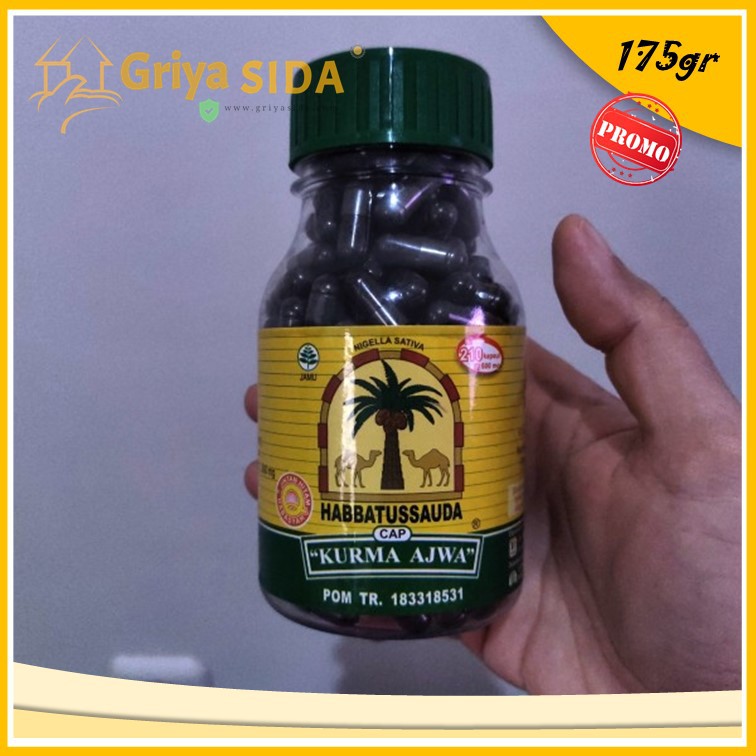 Habbatussauda kurma ajwa 210 Kapsul super jintan hitam black seed habbatusauda harga grosir
