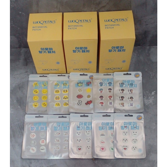 stiker pewangi masker tempel motif isi 48 pc