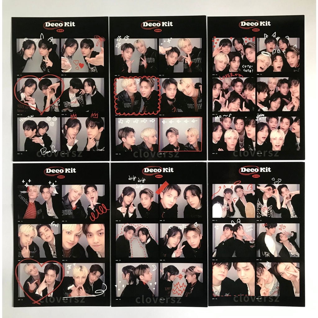 TXT 6Cut Deco Kit Set Tomorrow X Together
