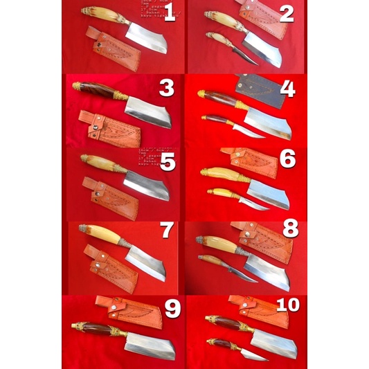 blakas set mutik / pisau dapur