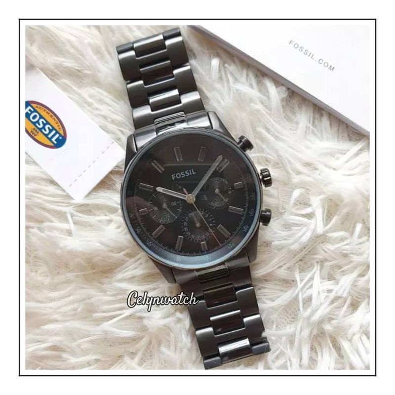 jam tangan pria fossil BQ2448 stainless steel original