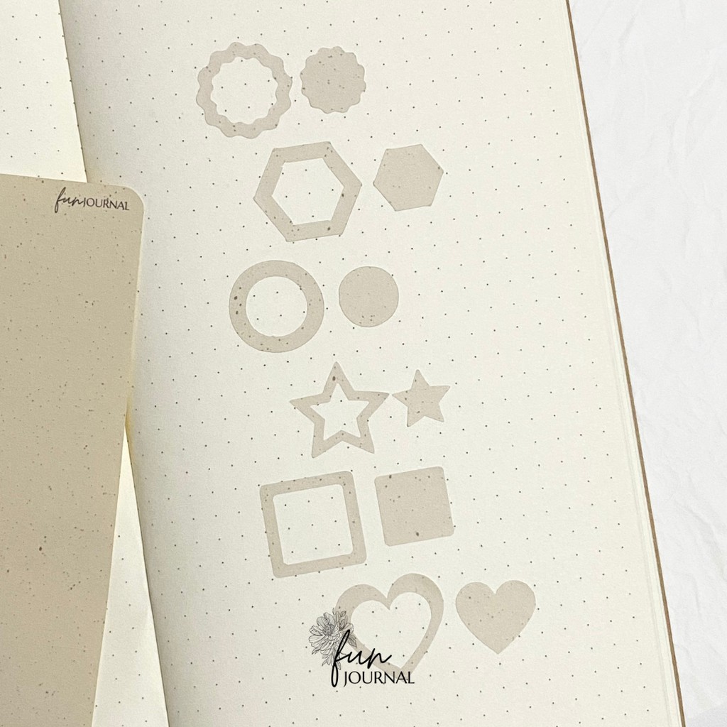

THE DUSK DOUBLE LAYER 6 SHAPE STICKER STIKER SHEET UNTUK JOURNAL JURNAL PLANNING SCRAPBOOK DIY BUJO