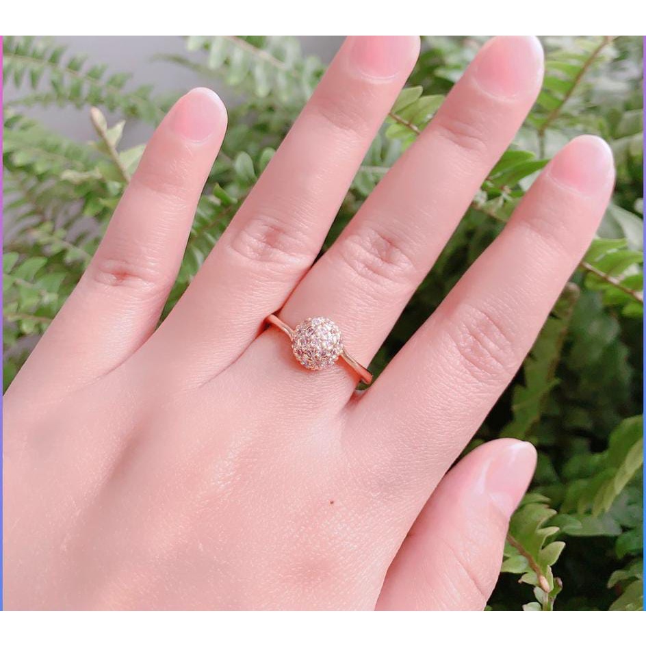 cincin xuping gold cincin dewasa model permata bola