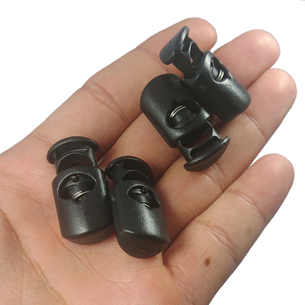 STOPPER TALI KUR STOPPER SLINDER PER 100 PCS WARNA HITAM