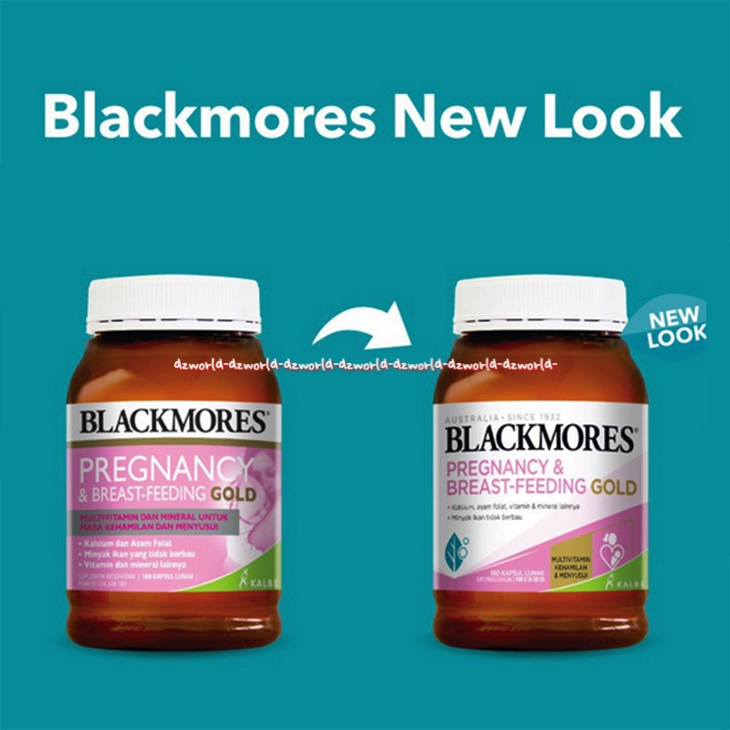 Blackmores Pregrancy &amp; Breast Feeding Gold Vitamin Untuk 180Kapsul