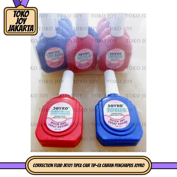 

PRODUK- CORRECTION FLUID JK101 TIPEX CAIR JOYKO .