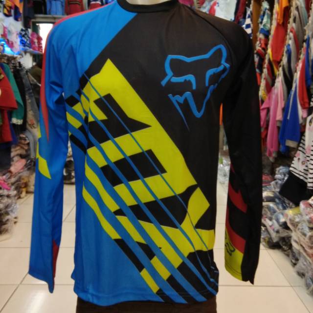 Jersey cross tangan panjang fox dan specialized