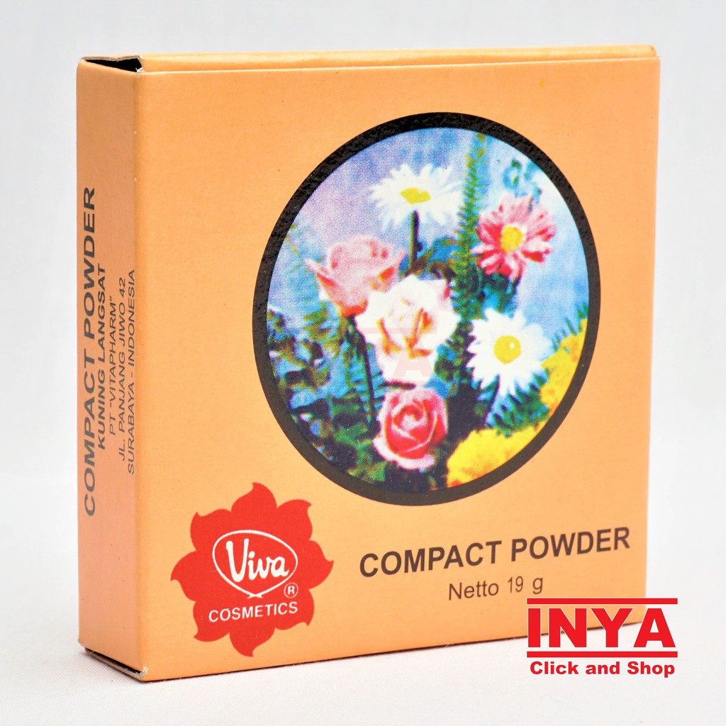 VIVA COSMETICS KUNING LANGSAT COMPACT POWDER 19gr - BEDAK PADAT