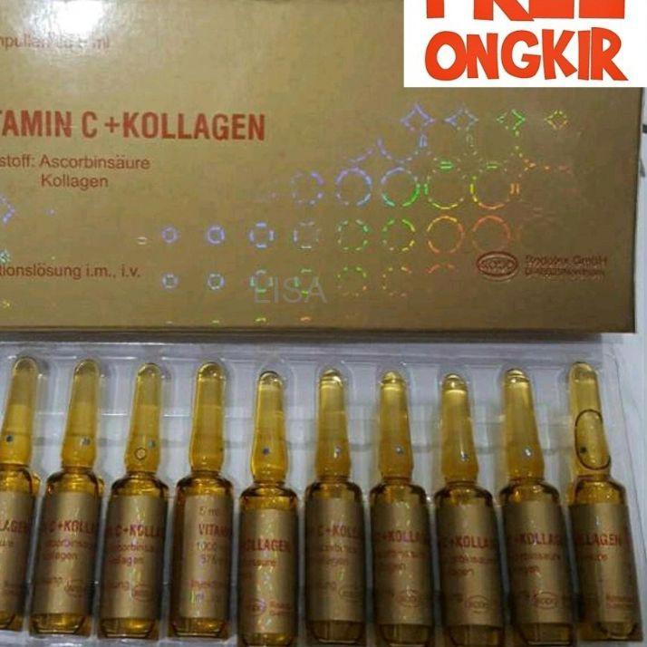 FREE ONGKIRPemutih kulit Rodotex Gold Ori Hologram 10 ampul kecantikan Vitamin C kolagen collagen an