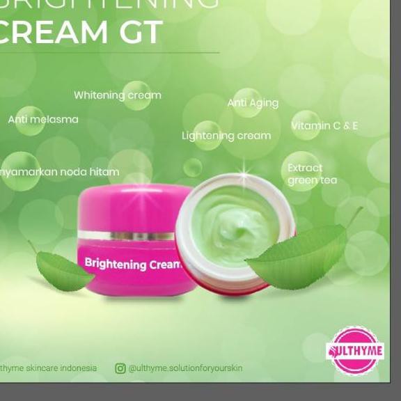 Stok terbatas.. Brightening night cream / cream malam blending ulthyme