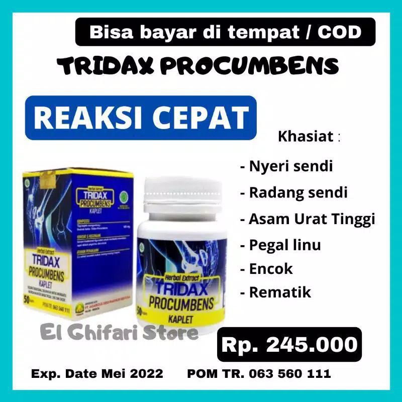 Jual Tridax Procumbens Kaplet - Obat Nyeri Sendi , Asam Urat, Encok 