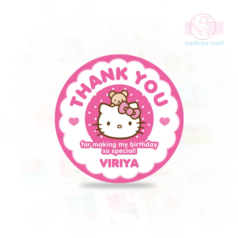 

STICKER BULAT 4CM minimal order 60pcs