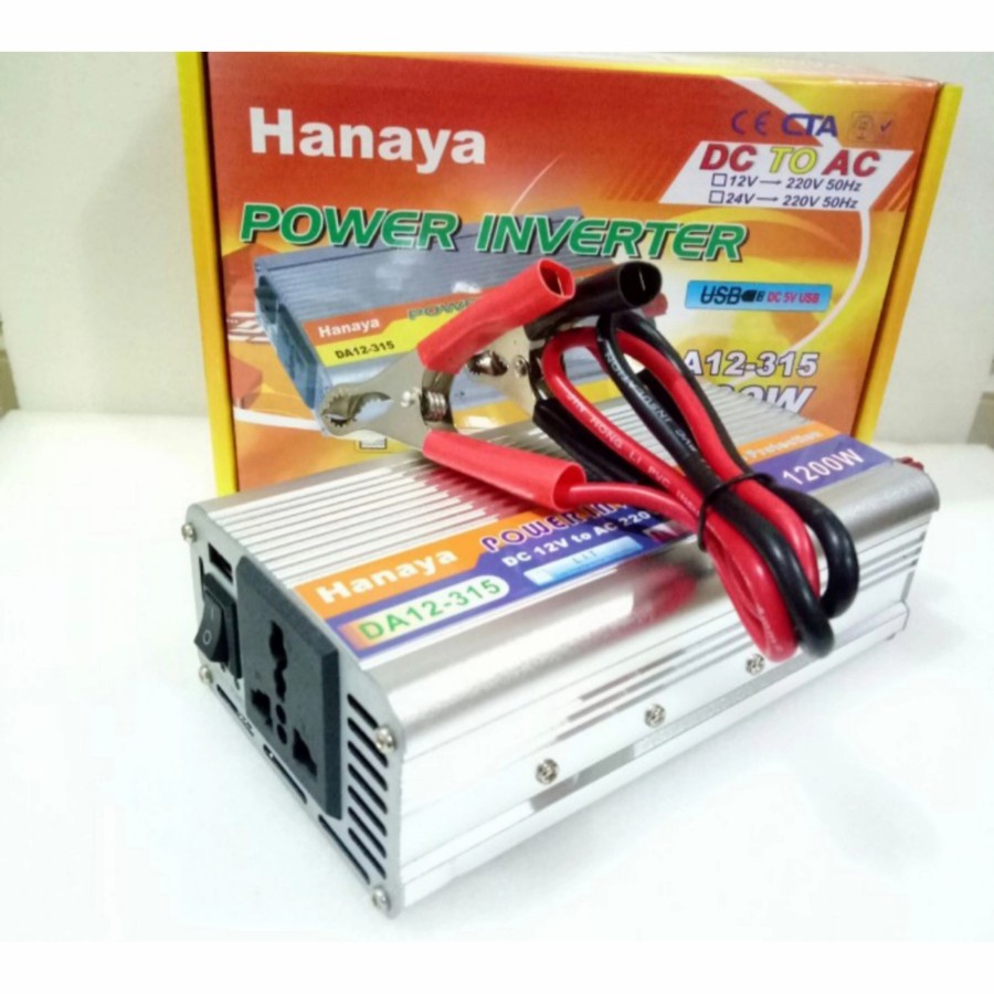 GROSIR POWER INVERTER DC TO AC HANAYA 12V 1200W ORIGINAL