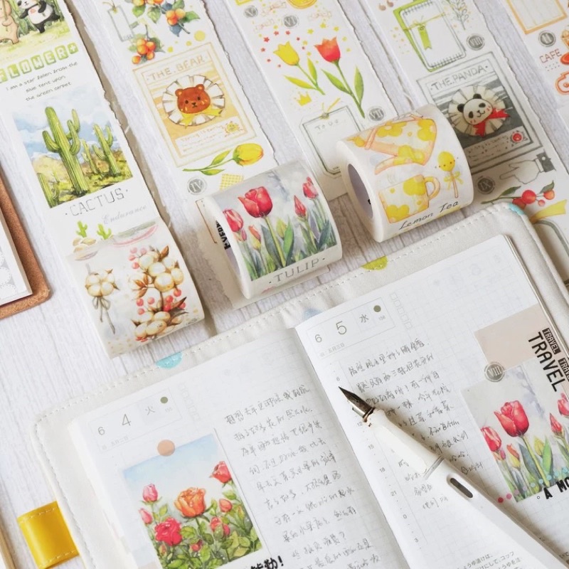 

[Sample] EverEin Flower Washi Tape