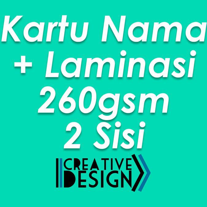 

PROMO TERMURAH Cetak Kartu Nama Art Carton 260 Gsm + Laminating ( 2 Sisi ) ZD368