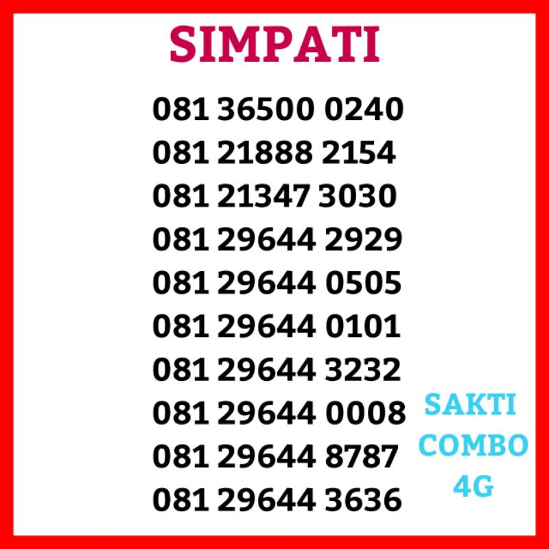 Nomor cantik simpati  3030 0008 3232