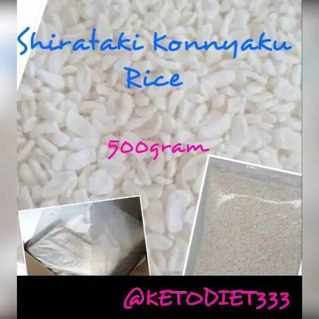 

Beras Shirataki Rendah Kalori uk 500gr Low Carbs Konnyaku Rice