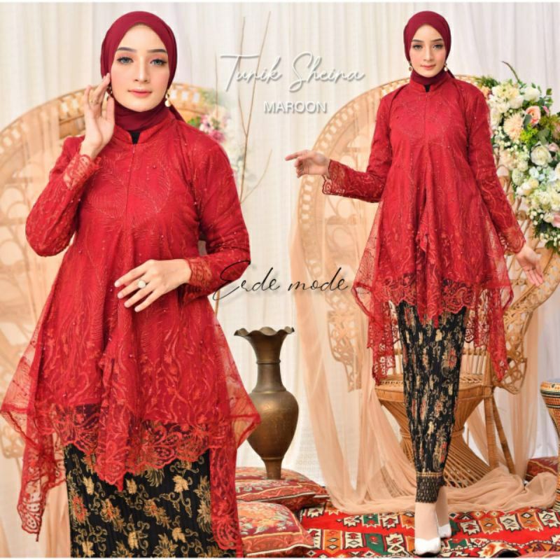 ATASAN KEBAYA TUNIK BROKAT/TUNIK BROKAT/KEBAYA TUNIK/KEBAYA TUNIK BROKAT/DFS