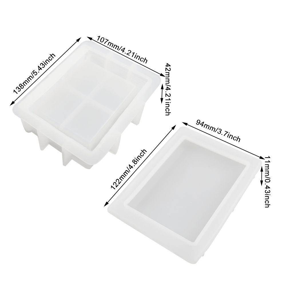 Preva Kotak Penyimpanan Cetakan Silikon Art Home Decor Mirror Casting Mould