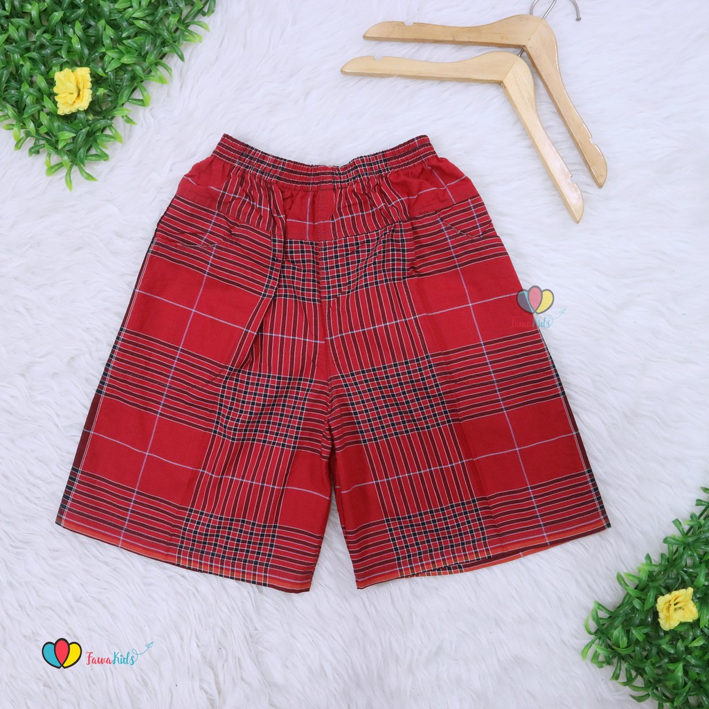 Celana Hawai Square Uk. 7-10 Tahun / Celana Boxer Harian Murah Anak Tanggung Adem Bawahan Pants Kids