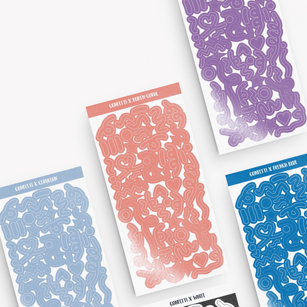 

STIKER DECO - CONFETTI SOLID VINYL
