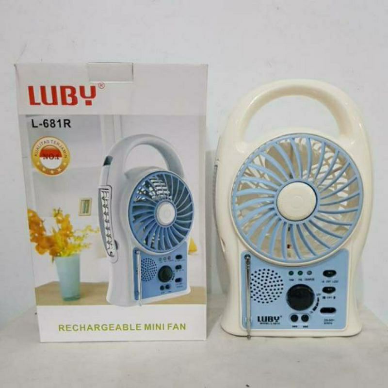 Luby L 681 R , Kipas Radio Emergency  Multi Fungsi