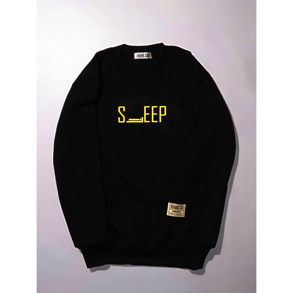 Jaket Crewneck SLEEP – Black Edition Trendy Casual Unisex Good Brand Quality Stylish