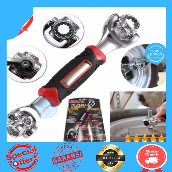 Kunci Pas Set Ring Universal TW914 Wrench Multifungsi 48in1 Perkakas Premium C19