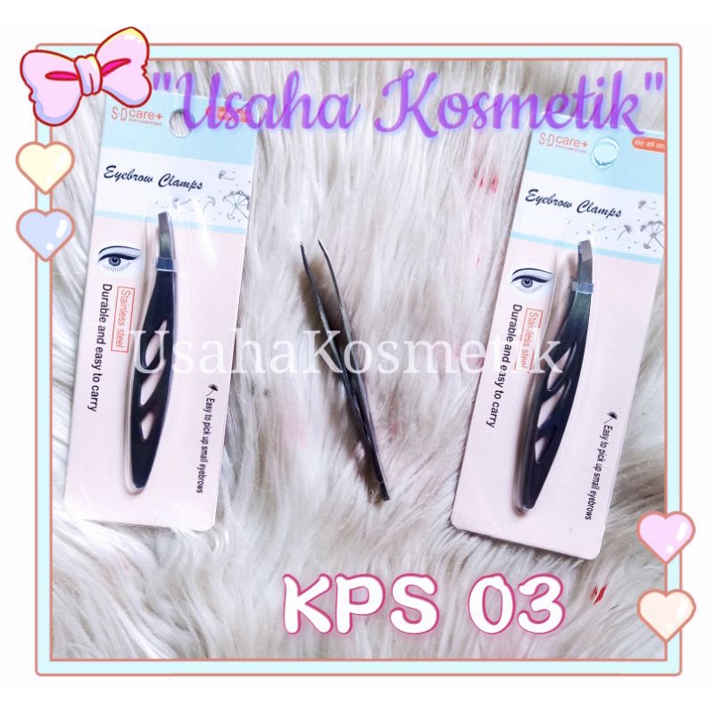 ECER!! PINSET ALIS STAINLESS  / BULU MATA / PENCABUT BULU ALIS KPS 01