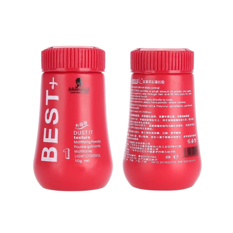 SHINE STAR - BEST+ Hair Powder Pria Wanita Unisex Bedak Rambut 10 Gram - Dust It Hairstyling Texture Mattifying Pomade