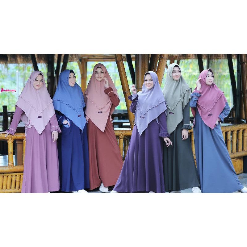 Queensha Gamis Set Hijab by Nazumi