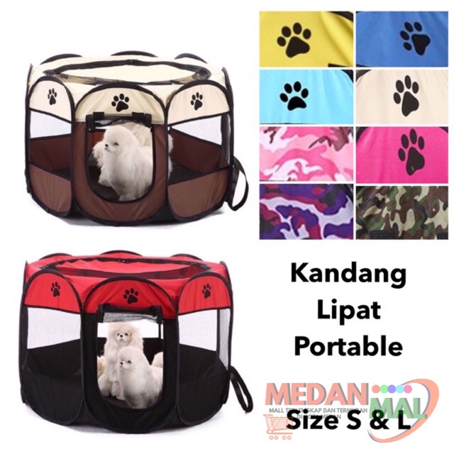 KANDANG LIPAT PORTABLE ANJING KANDANG LIPAT HEWAN TENDA ANJING KANDANG ANJING KANDANG KUCING