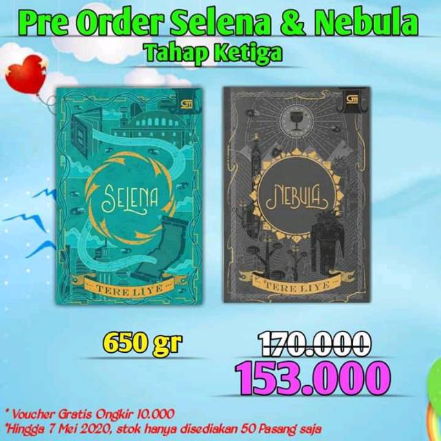 Paket NEBULA DAN SELENA TERELIYE Shopee Indonesia