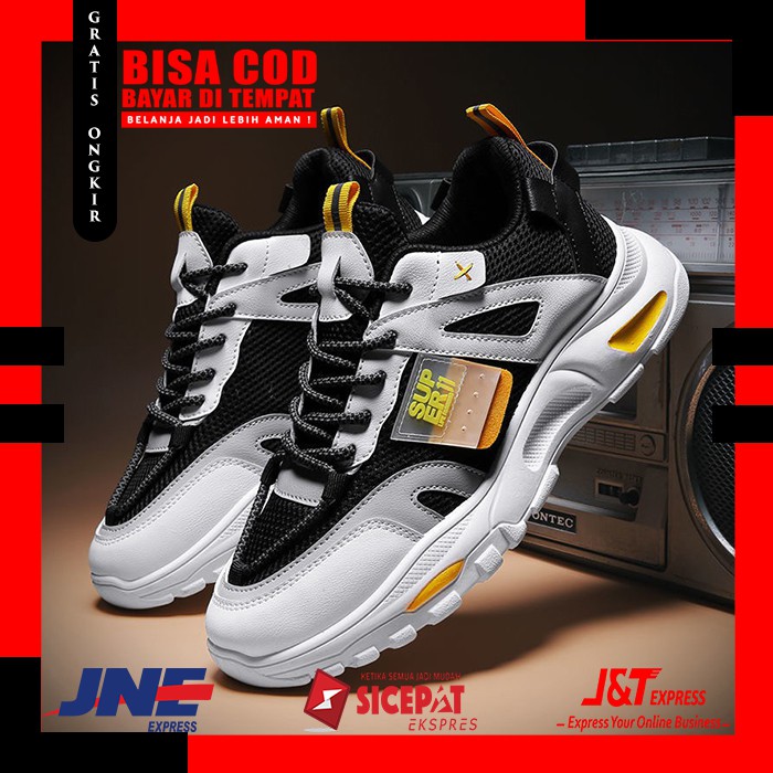 [BAYAR DITEMPAT] SEPATU SNEAKERS PRIA IMPORT CINA MODEL TERBARU SEPATU OLAHRAGA PRIA COWOK ORIGINAL