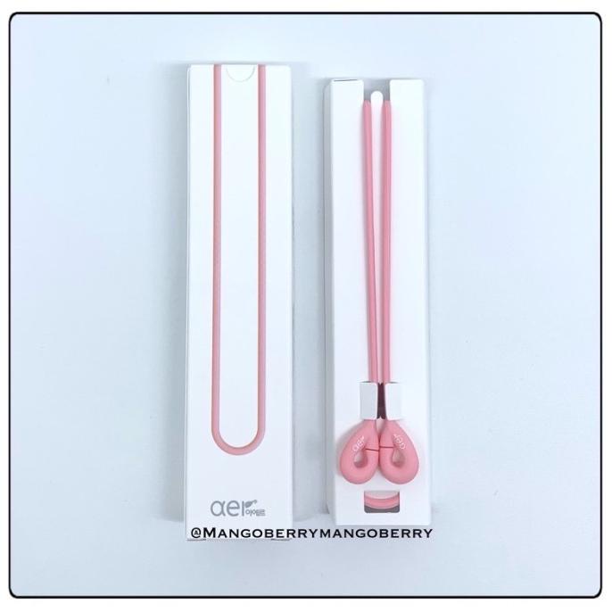 Korea Aer Pro Neck Band Silicon Mask Strap//Gantungan Masker - Pink