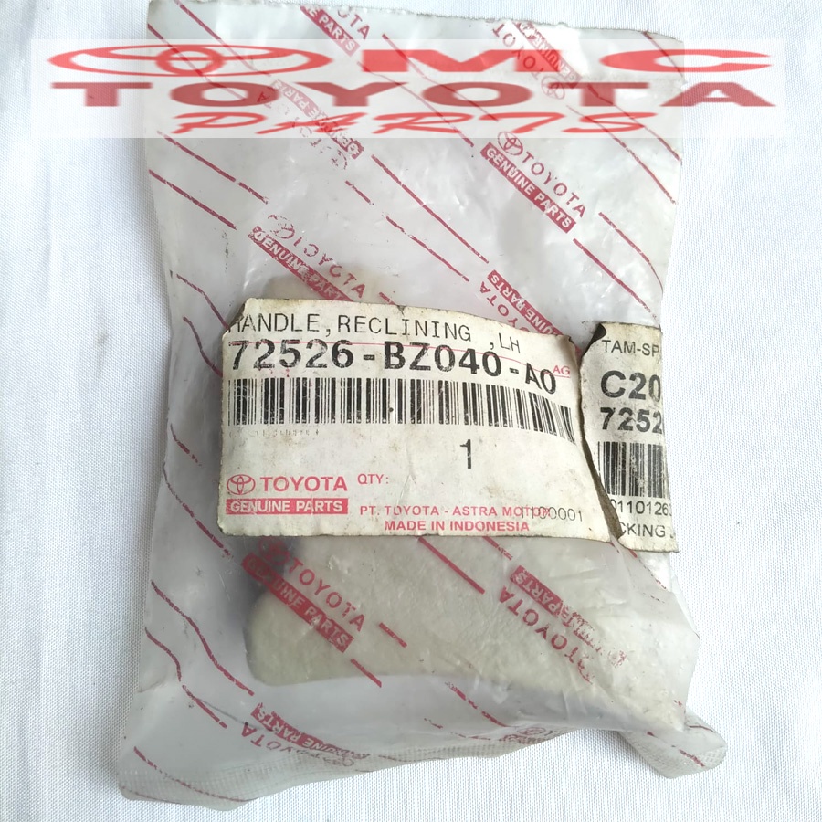 Setelan Stelan Jok Reclening Depan Kiri Rush Terios 72526-BZ040-A0