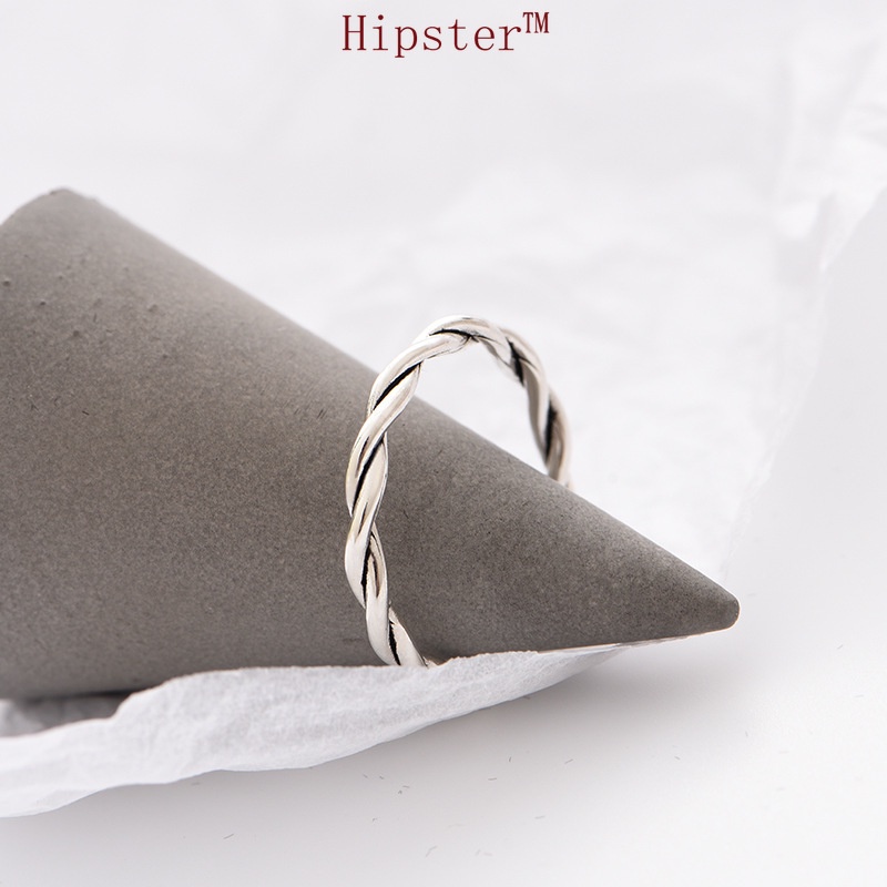 Hot Sale Fashion Creative Design Twisted String Couple Adjustable Ring