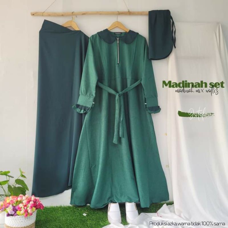 set madinah jotol | gamis katun madinah premium | gamis murah meriah| TANYAKAN STOCK SEBELUM