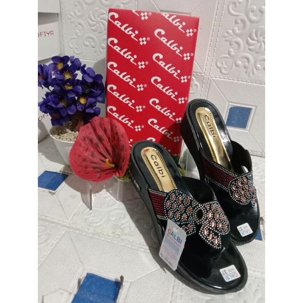 sandal cewek wedges calbi hak 5cm-3