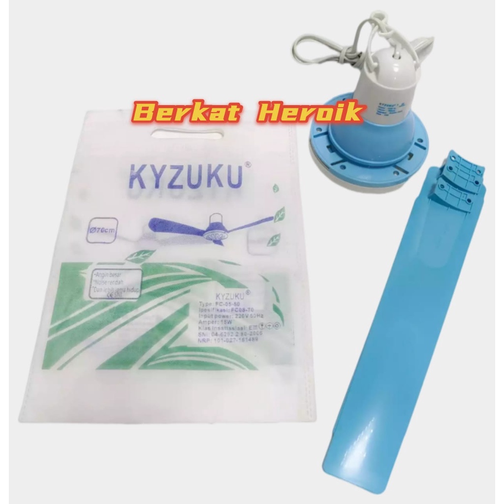 Kipas Angin Gantung Kyzuku 15 watt 3 baling / Kipas mini fan 15 w / Kipas Gantung
