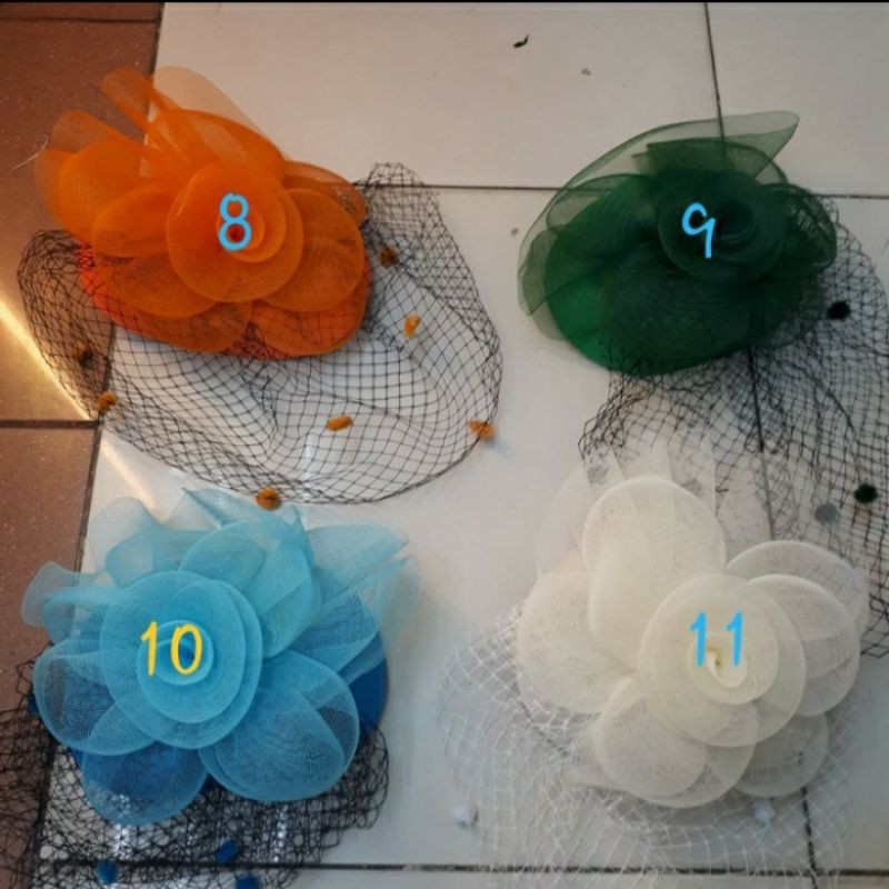 Topi Fascinator Jala #190-Headpiece Pesta Wanita