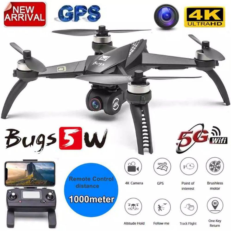 NEW MJX Bugs 5W B5W 4K Version Brushless Drone Camera Terbaik