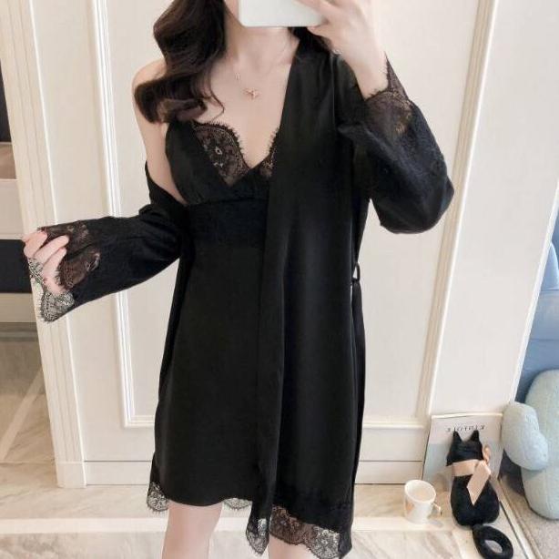 Kimono Tidur Satin Silk Lingerie Cantik 920 High Quality Premium