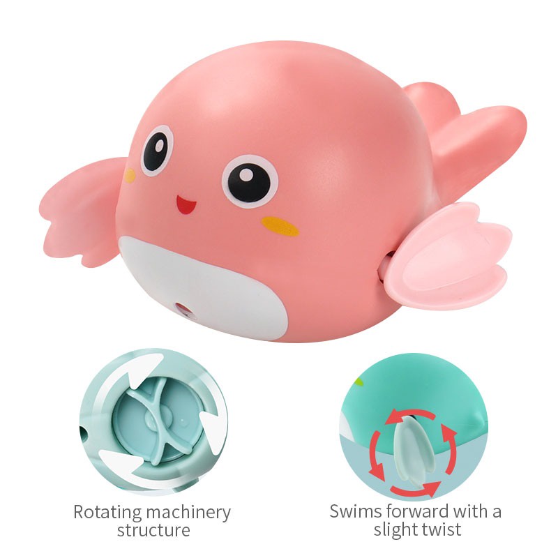 [BISA COD] 1 Pcs Mainan Mandi Bayi Bentuk Ikan Fish Dolphin Berenang Model Berenang Diputar Bath toys