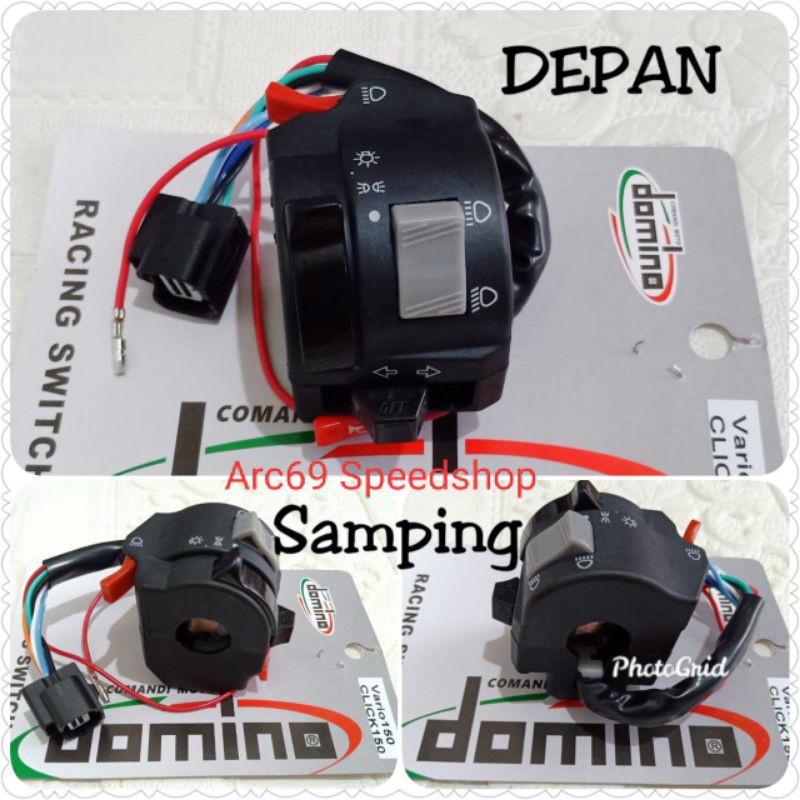 Holder Saklar Kiri Domino Vario 125 - 150 Switch assy saklar vario 125 150 new