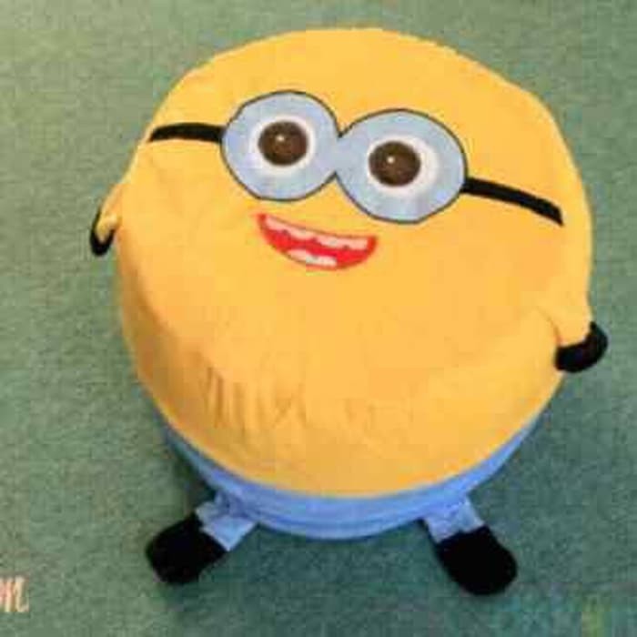 Air Sofa Kursi Balon Tiup Barang Mainan Unik Lucu Motif Minion Papoy