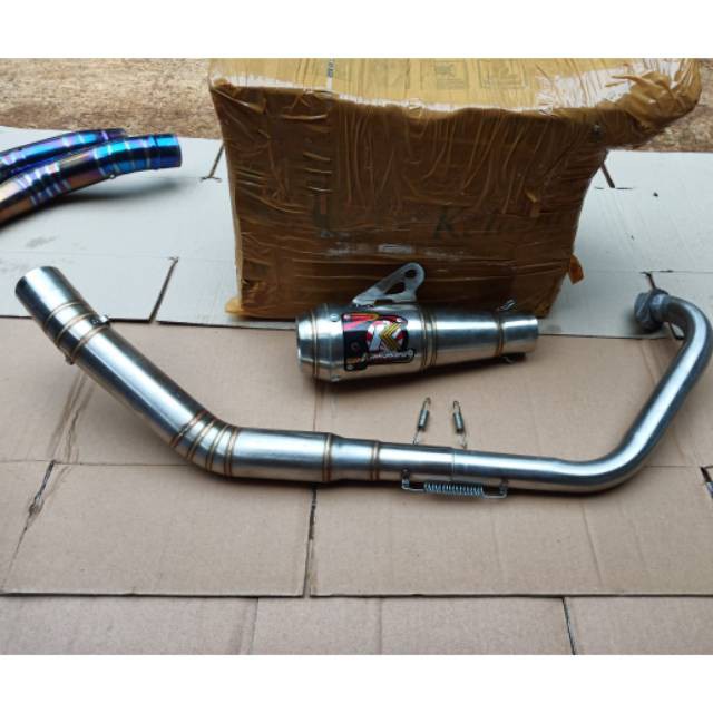 Knalpot kawahara road race for satria fu. Knalpot kawahara satria fu model naik.  Model road race