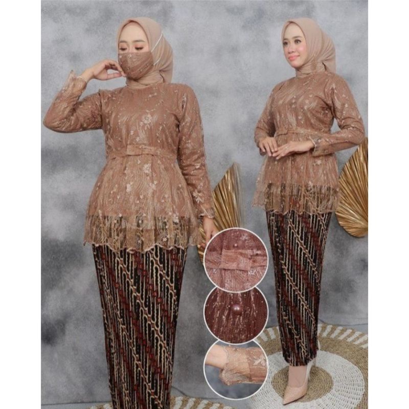 COD - KEBAYA MODERN - KEBAYA WISUDA - KEBAYA PESTA - KEBAYA AKAD - KEBAYA BRUKAT - KEBAYA TILLE - SETELAN KEBAYA - STELAN KEBAYA - KEBAYA - SETELAN AURORA - KEBAYA CANTIK - TERLARIS