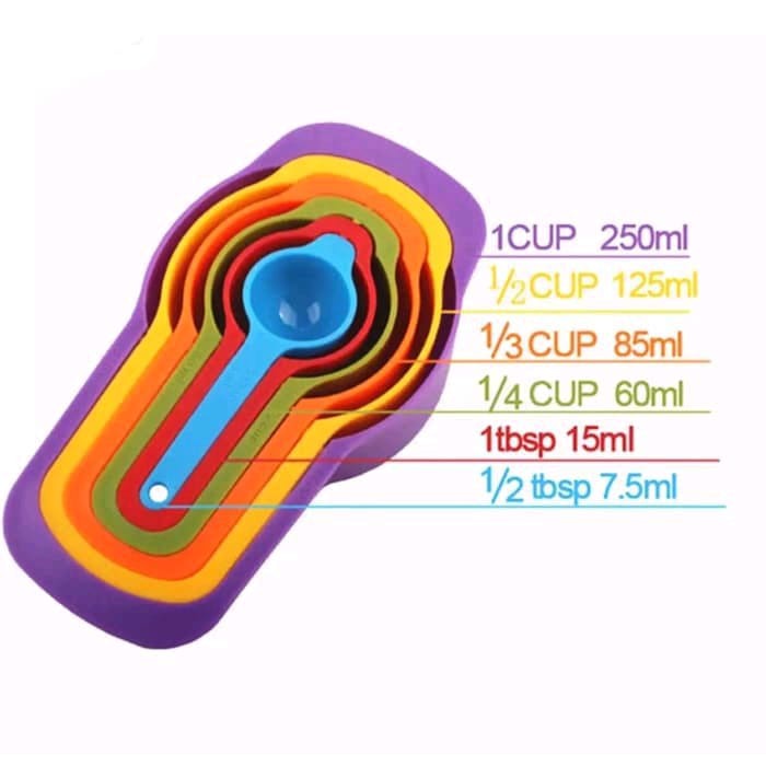 JC Sendok Takar Besar Ukur Measuring Spoon Measuring Cup Takaran 6 in 1